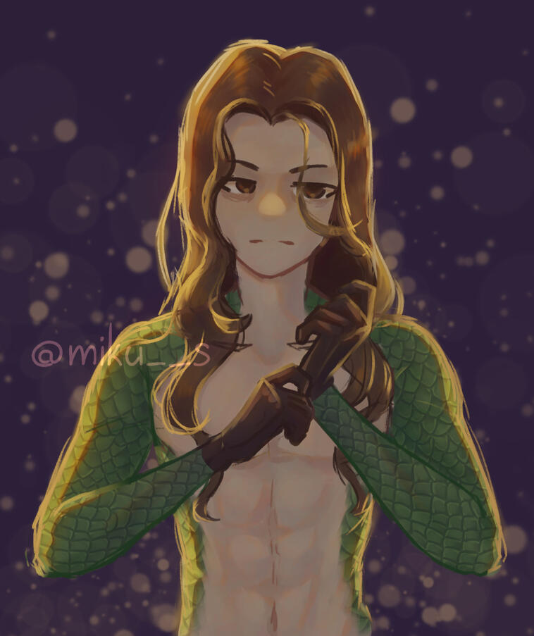 Half rendered with sketched lineart, simple background