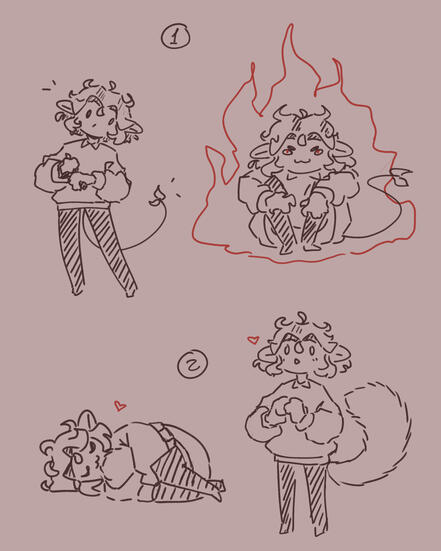 Line sketch, chibi, no background